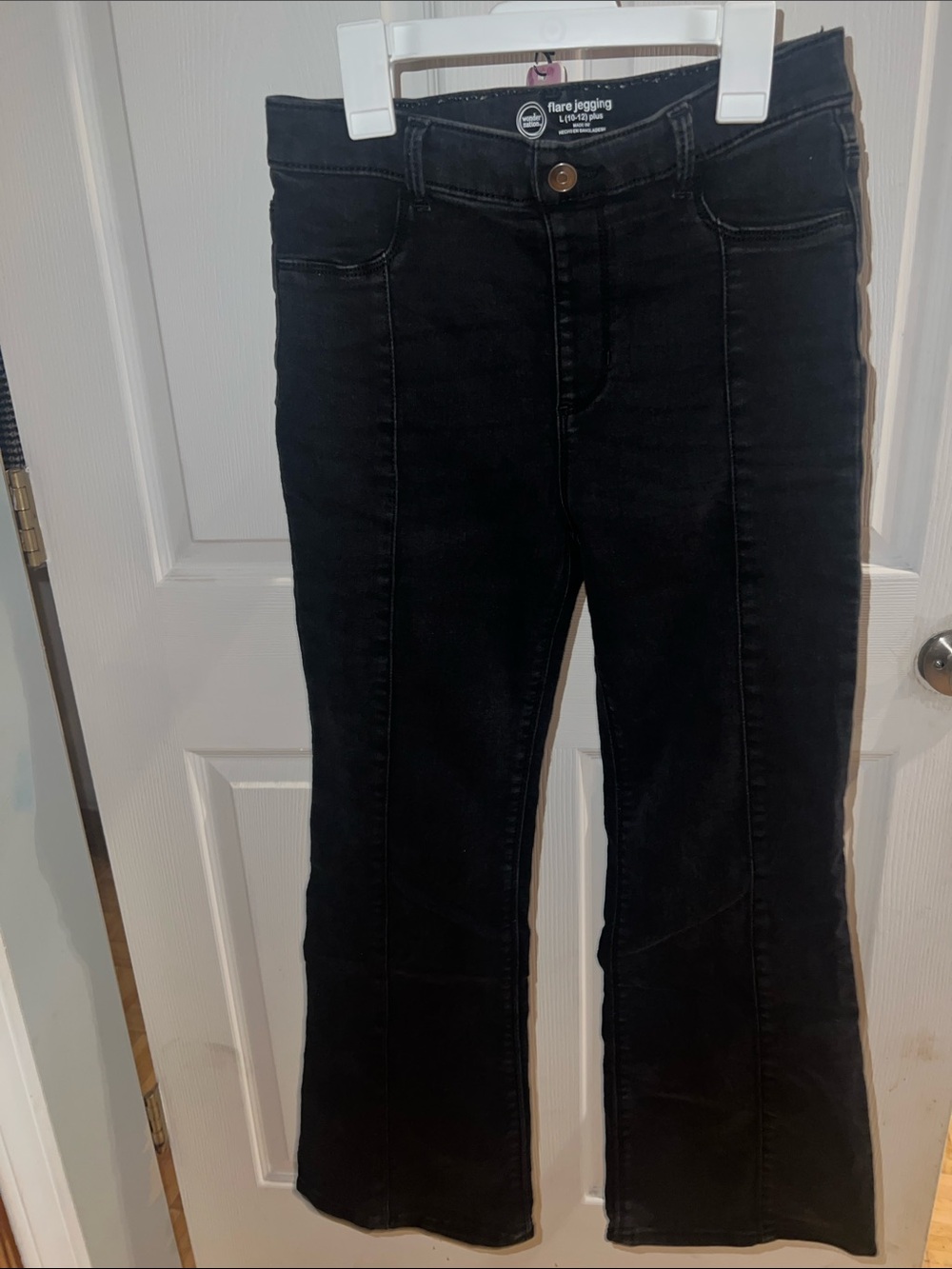 Girls Black Flare Jeggings — Flare Jegging